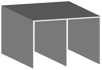 Верхний профиль-направляющая, 2 трека,для системы Slim, матовый хром, 5,8м.